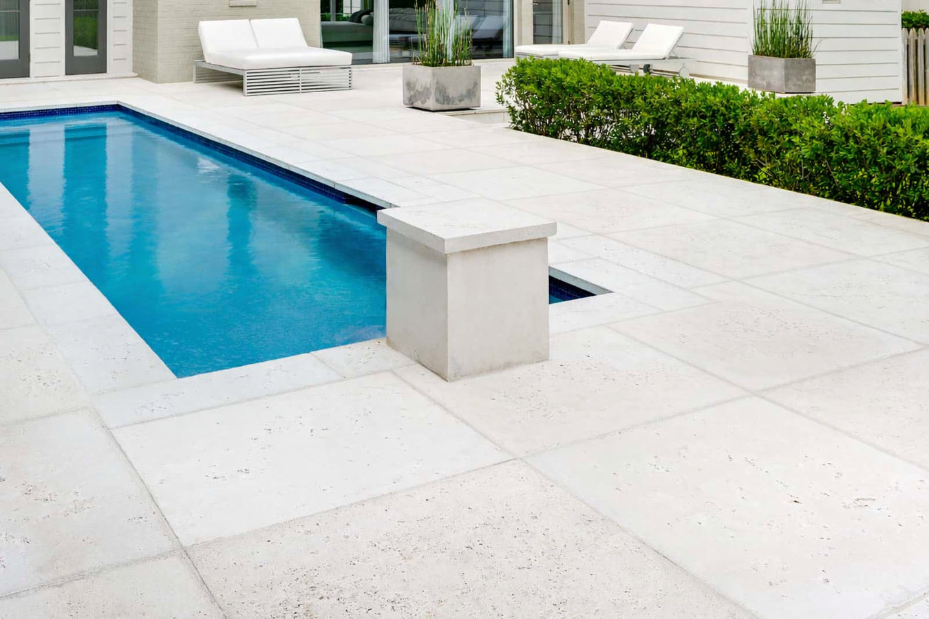 Concrete pool decks